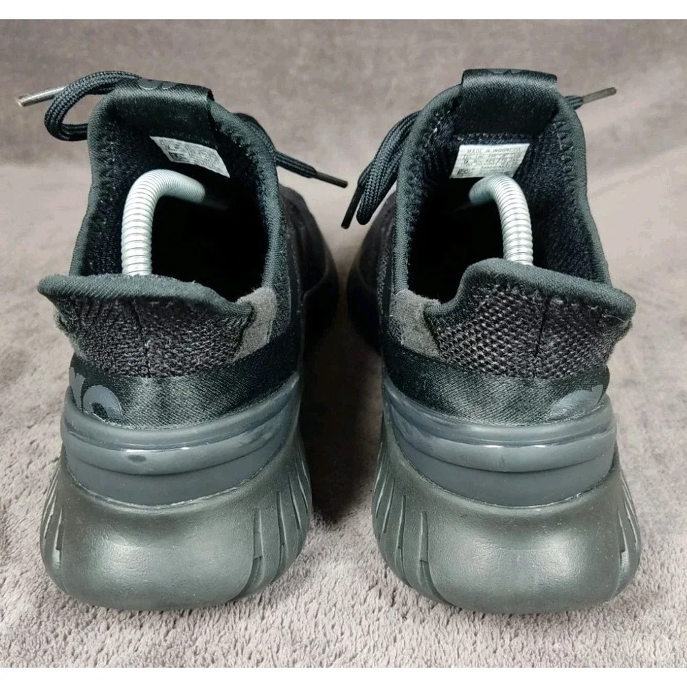 Adidas Mens Cloudfoam Running Shoes Size‎ 9 Black Breathable HWI 28Y001